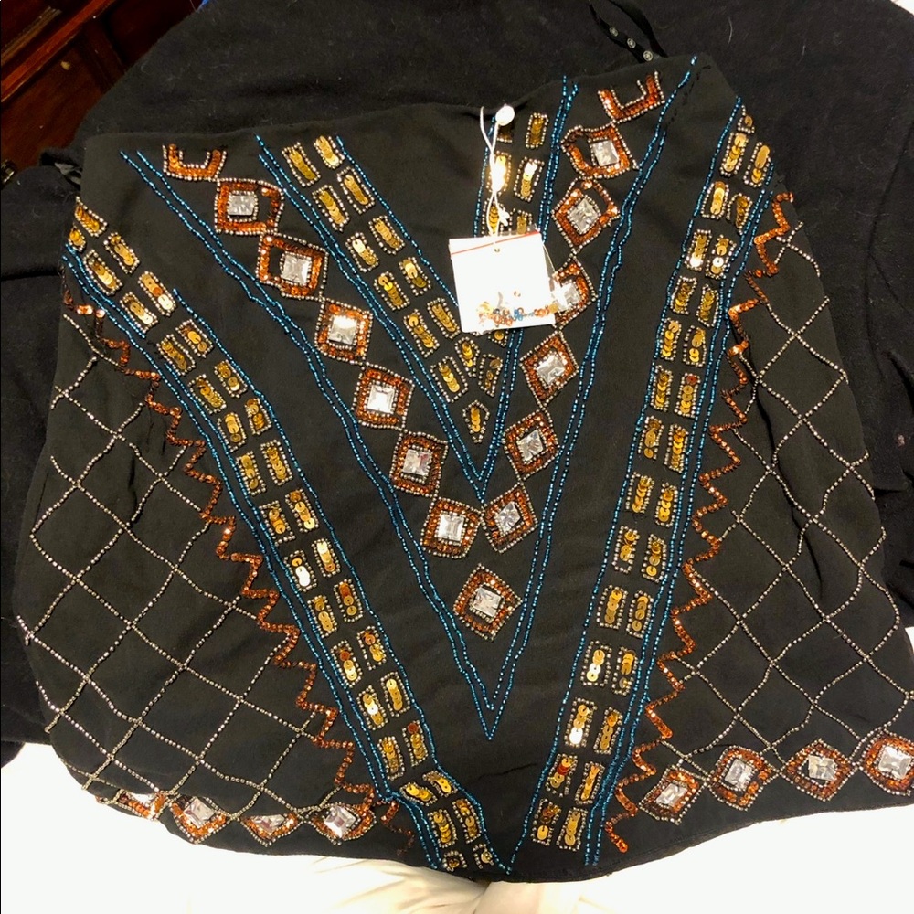Sequin mini skirt